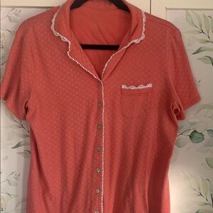 Womens coral pajamas.  Super comfy